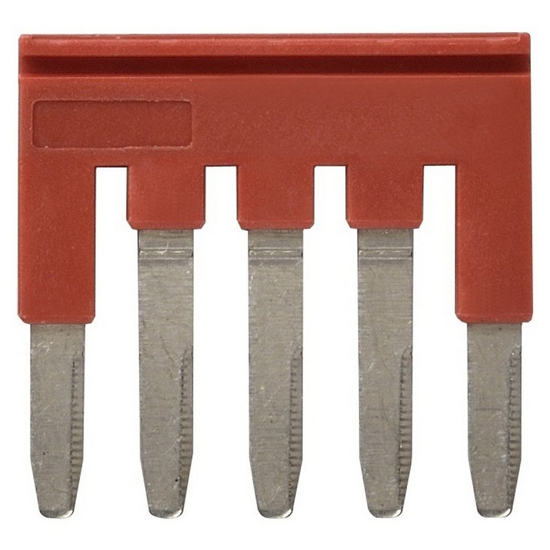 10 pcs - XW5S Short Bar for use with XW5G-P2.5-5 Grounding Terminal Block, XW5T-P2.5-5 Feed Through Terminal Block
