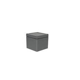 1 pcs : PNR-2601-DG - Electrical Enclosures NEMA Box with Recessed Cover Dark Gray (3.9 X 3.9 X 3.5 In)