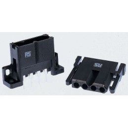 1 pcs - ITT Cannon Trident Series Straight Through Hole PCB Header, 9 Contact(s), 5.08mm Pitch, 1 Row(s), Shrouded