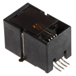 205 pcs - Molex Male RJ11 Connector, Surface Mount, Cat3