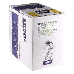 1 Box of 304 M - Belden Twisted Pair Data Cable, 2 Pairs, 0.2 mm², 4 Cores, 24 AWG, Screened, 304m, Chrome Sheath