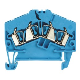 10 pcs - Weidmuller Z Series Blue Feed Through Terminal Block, 2.5mm², Single-Level, Clamp Termination