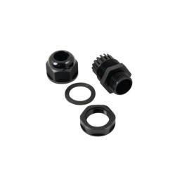 1 Kit - Amphenol Industrial CG Series Black Cable Gland Kit, M20 Thread, 10mm Min, 14mm Max