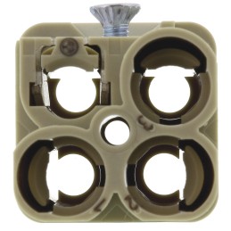 1 pcs - HARTING Heavy Duty Power Connector Insert, 40A, Female, Han-Modular Series, 3/0 Contacts