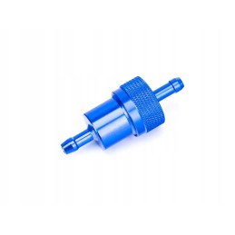 Aluminum fuel filter 6 5x28x71 blue