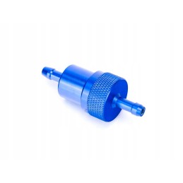 Aluminum fuel filter 6 5x28x71 blue