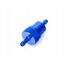 Aluminum fuel filter 6 5x28x71 blue