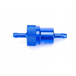 Aluminum fuel filter 6 5x28x71 blue