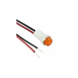 1 pcs : 1051C3 - Panel Mount Indicator Lamps AMBER DIFFUSED 1/2' MOUNTING HOLE