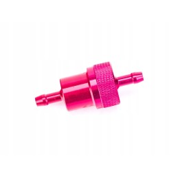 Aluminum fuel filter 6 5x28x71 red