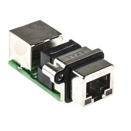 1 pcs - Amphenol MRJ Series Female to Female RJ45 Connector, Through Hole, Cat5e
