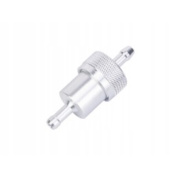 Aluminum fuel filter 6 5x28x71 silver