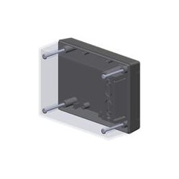 1 pcs : 252I,BK - Enclosures, Boxes & Cases 5.63 x 3.25 x 2.01 RECES FOR LABEL, BLK