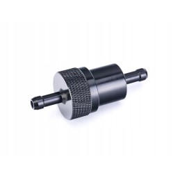 Aluminum fuel filter 6 5x28x71 black