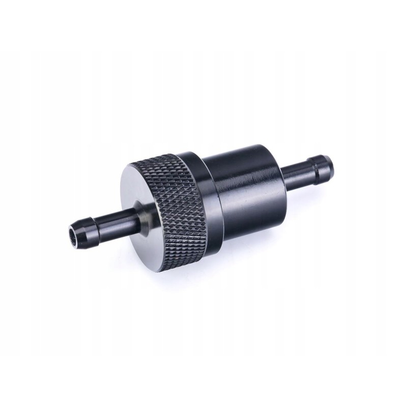 Aluminum fuel filter 6 5x28x71 black