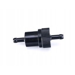 Aluminum fuel filter 6 5x28x71 black