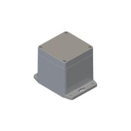 1 pcs : RBF33P06G28G - Enclosures, Boxes & Cases Gray/Gray Flanged Base Plastic Box Enclosure for Wall/Surface Mount