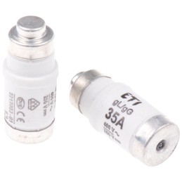 5 pcs - ETI 35A D02 Neozed Fuse, E18 Thread Size, gG, 400V ac