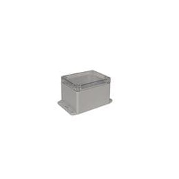 1 pcs : PN-1328-ACMB - Enclosures for Industrial Automation IP68 NEMA 6P Box with Clear Cover and Mounting Brackets (4.5 X 3.5 X