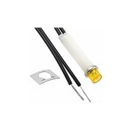 1 pcs : 2150A3 - Panel Mount Indicator Lamps AMBER DIFFUSED 5/16' MOUNTING HOLE
