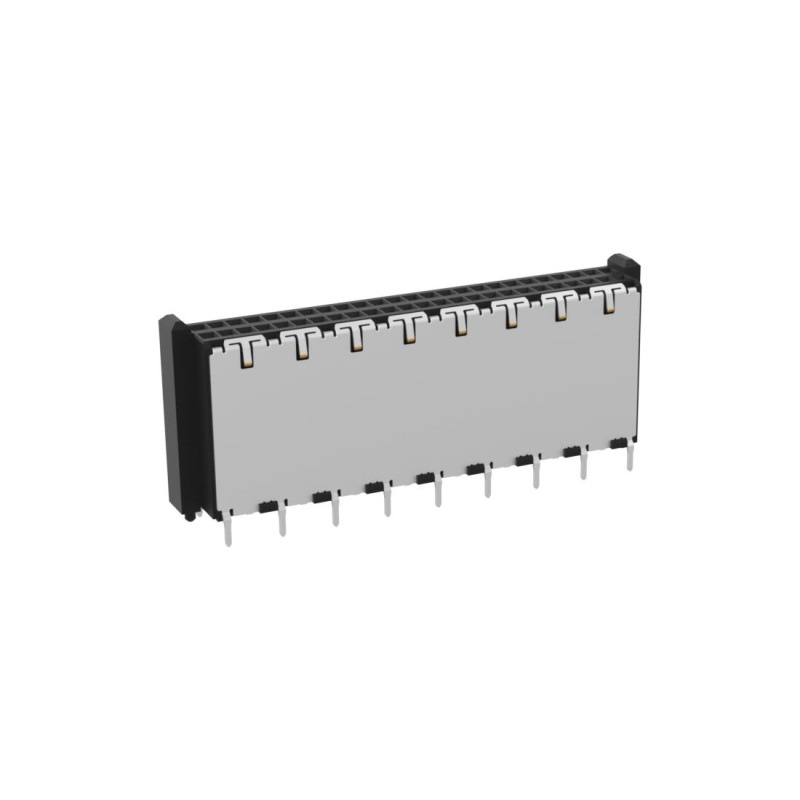 240 pcs - ERNI Surface Mount, Through Hole PCB Socket, 50-Contact, 2-Row, 1mm Pitch