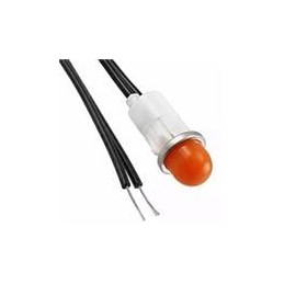 1 pcs : 1050A3 - Panel Mount Indicator Lamps AMBER DIFFUSED 1/2' MOUNTING HOLE