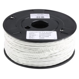 1 Reel of 100 M - TE Connectivity Twisted Pair Data Cable, 1 Pairs, 0.25 mm², 2 Cores, 24 AWG, Screened, 100m, White Sheath