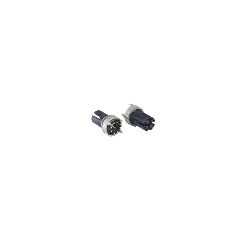 1 pcs - Bulgin Circular Connector, 5 Contacts, Panel Mount, M12 Connector, Socket, Male to Female, IP67, Buccaneer M12 Series