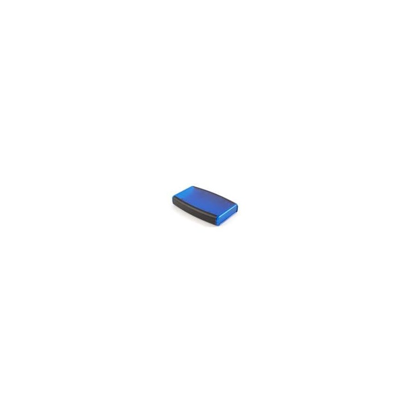 1 pcs : 1553DTBUBKBAT - Enclosures for Single Board Computing Handheld+Battery/ABS 5.8x3.5' Clear Blue
