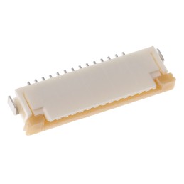 10 pcs - Molex, Easy-On, 52207 1mm Pitch 14 Way Right Angle Female FPC Connector, ZIF Top Contact