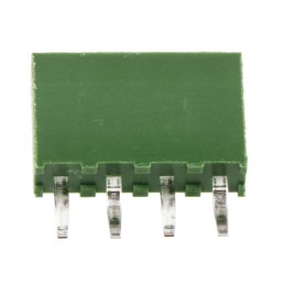 10 pcs - TE Connectivity AMPMODU HV100 Series Straight Through Hole Mount PCB Socket, 4-Contact, 1-Row, 2.54mm Pitch, Solder