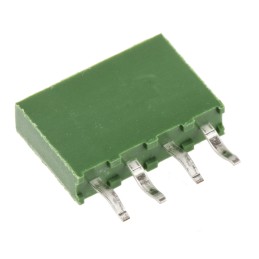 10 pcs - TE Connectivity AMPMODU HV100 Series Straight Through Hole Mount PCB Socket, 4-Contact, 1-Row, 2.54mm Pitch, Solder