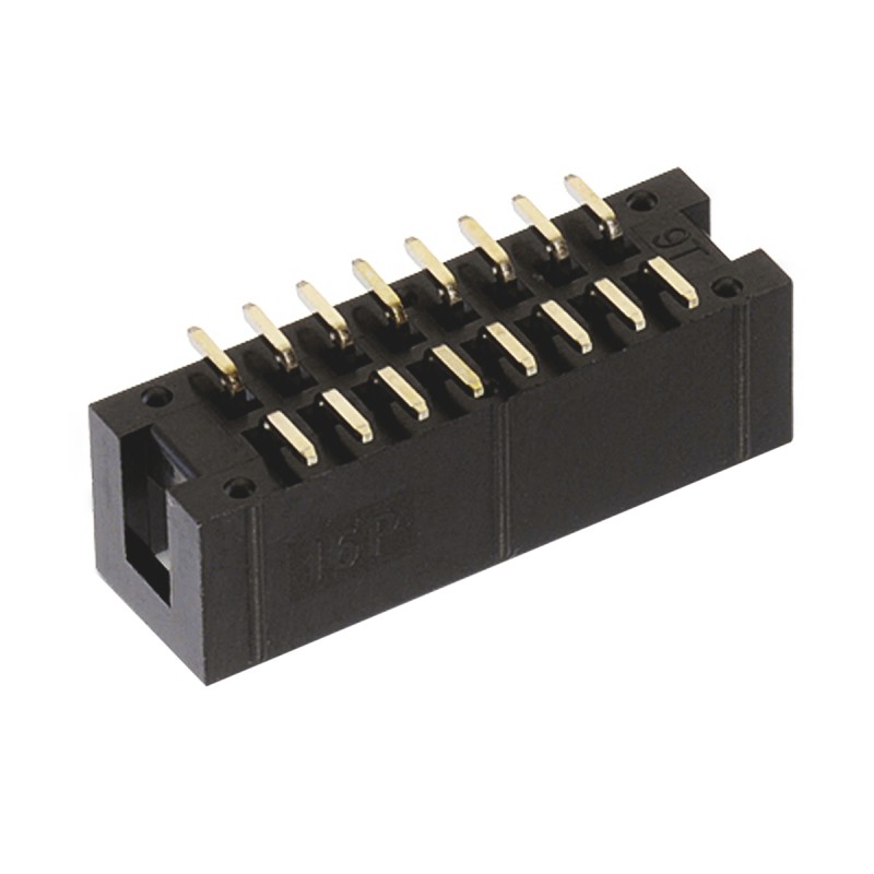 250 pcs - Wurth Elektronik WR-BHD Series Straight Through Hole PCB Header, 14 Contact(s), 2.54mm Pitch, 2 Row(s), Shrouded