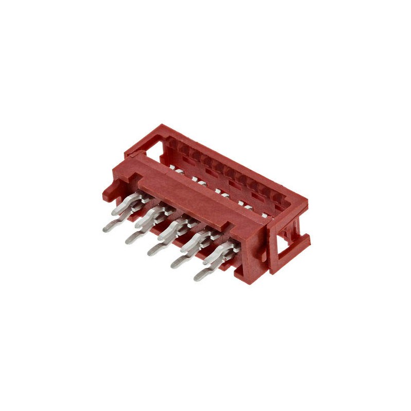 250 pcs - TE Connectivity 10-Way IDC Connector Plug for Through Hole Mount, 2-Row