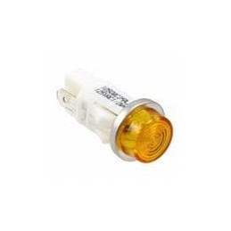 1 pcs : 1050QC3 - Panel Mount Indicator Lamps AMBER DIFFUSED 1/2' MOUNTING HOLE