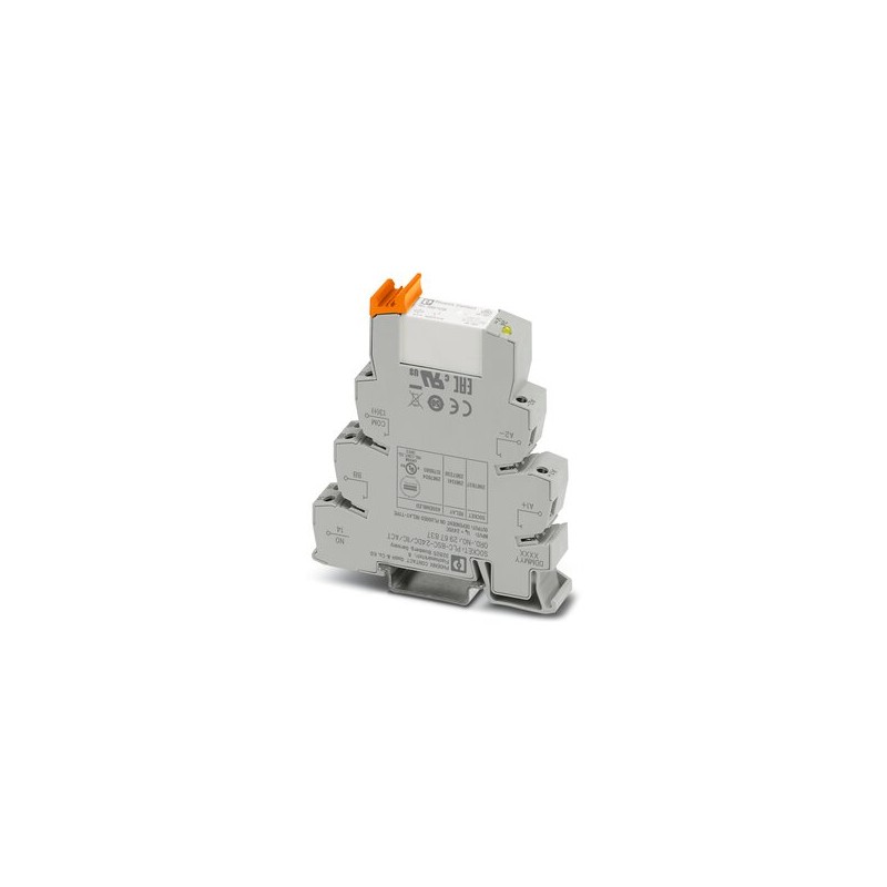 10 pcs - Phoenix Contact PLC-RSC- 24DC/ 1ICT/ACT Series Relay Module, DIN Rail Mount, 24 V DC Coil, SPST, 6A Load