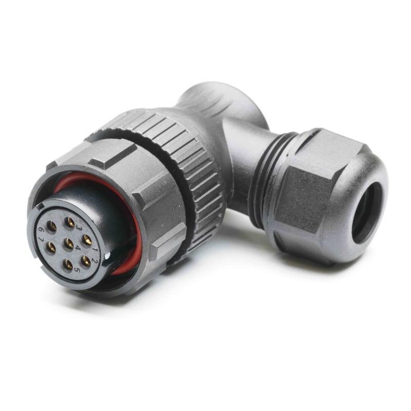 1 pcs - RS PRO Circular Connector, 7 Contacts, Cable Mount, Socket, Female, IP67