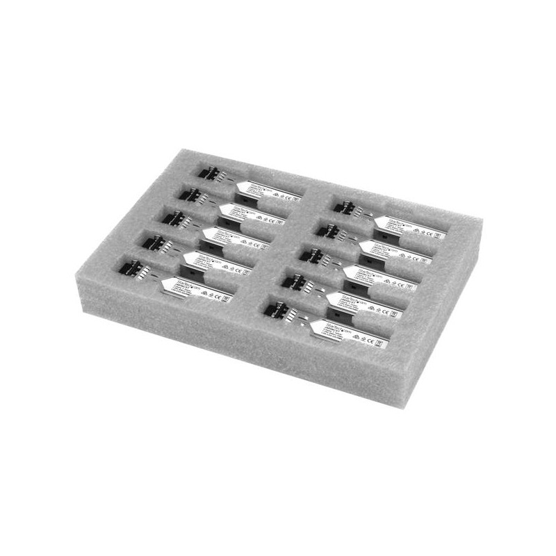 10 pcs - StarTech.com HPE Compatible LC Multi Mode SFP Transceiver Module, Full Duplex, 1000Mbit/s