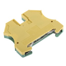 5 pcs - Weidmuller WPE Series Green/Yellow Earth Block, 0.5 - 10mm², Single-Level, Screw Termination, ATEX