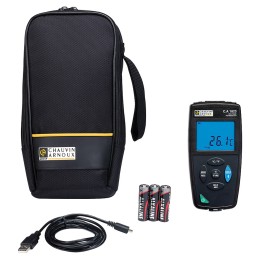 1 pcs - Chauvin Arnoux CA 1823 Wired Digital Thermometer for Multipurpose Use, PT100, PT1000 Probe, 1 Input(s) - RS Calibration