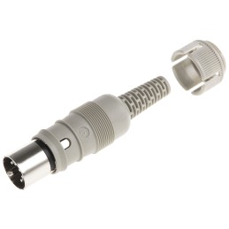 1 pcs - Hirschmann, MAS 5 Pole Din Plug, DIN 41524, 4A, 34 V ac/dc IP30, Screw Lock, Male, Cable Mount