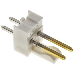 10 pcs - Molex KK 254 Series Straight Through Hole Pin Header, 2 Contact(s), 2.54mm Pitch, 1 Row(s), Unshrouded