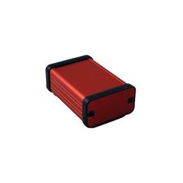 1 pcs : 1455D601RD - Enclosures, Boxes & Cases Alum w/Medal Ends 2.36x1.76x.99' Red