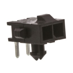 10 pcs - TE Connectivity Micro MATE-N-LOK Series Right Angle Through Hole PCB Header, 2 Contact(s), 3.0mm Pitch, 1 Row(s),