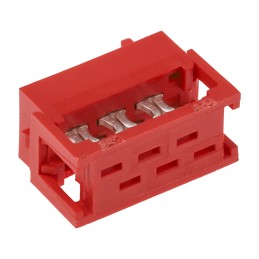 250 pcs - TE Connectivity 6-Way IDC Connector Plug for Cable Mount, 2-Row