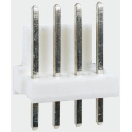10 pcs - TE Connectivity MTA-100 Series Right Angle Through Hole Pin Header, 5 Contact(s), 2.54mm Pitch, 1 Row(s), Unshrouded