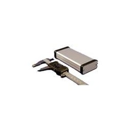 1 pcs : 1455C1201 - Enclosures, Boxes & Cases 4.8x2.2x.91'Extruded wMetalEnds Clear