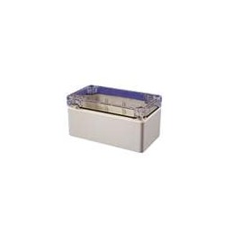 1 pcs : 1554D2GYCL - Enclosures, Boxes & Cases General Enclosure - Grey/Clear Lid - 4.7 x 2.6 x 2.4in - Polycarbonate - N4X