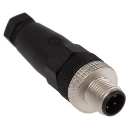 1 pcs - Hirschmann Circular Connector, 4 Contacts, Cable Mount, M12 Connector, Plug, Male, IP67, E Series