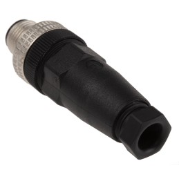 1 pcs - Hirschmann Circular Connector, 4 Contacts, Cable Mount, M12 Connector, Plug, Male, IP67, E Series